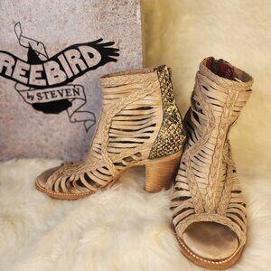 Freebird Bella Boots Taupe Leather Western Cowgirl – Women’s Size 9